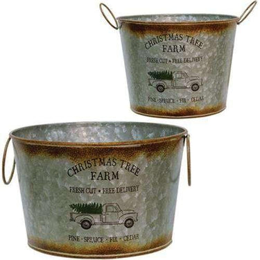 2/Set, Christmas Tree Buckets - The Fox Decor